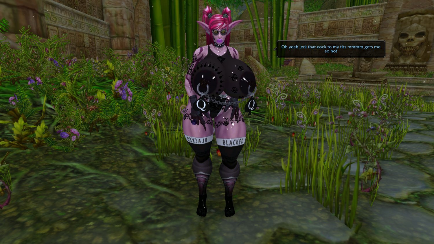 Jizzrag Tanithelia Jerkbaiting this Nigtrailstud in the Jugle off with her big nice fuck udders ~ #KTIXSDF1